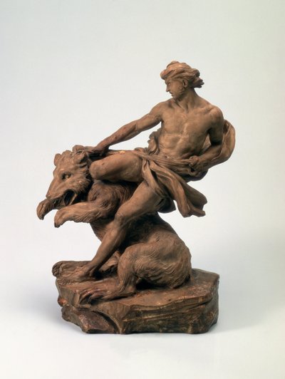 Atleet met een Beer, 1735 (paar van 73702) door Edmé Bouchardon